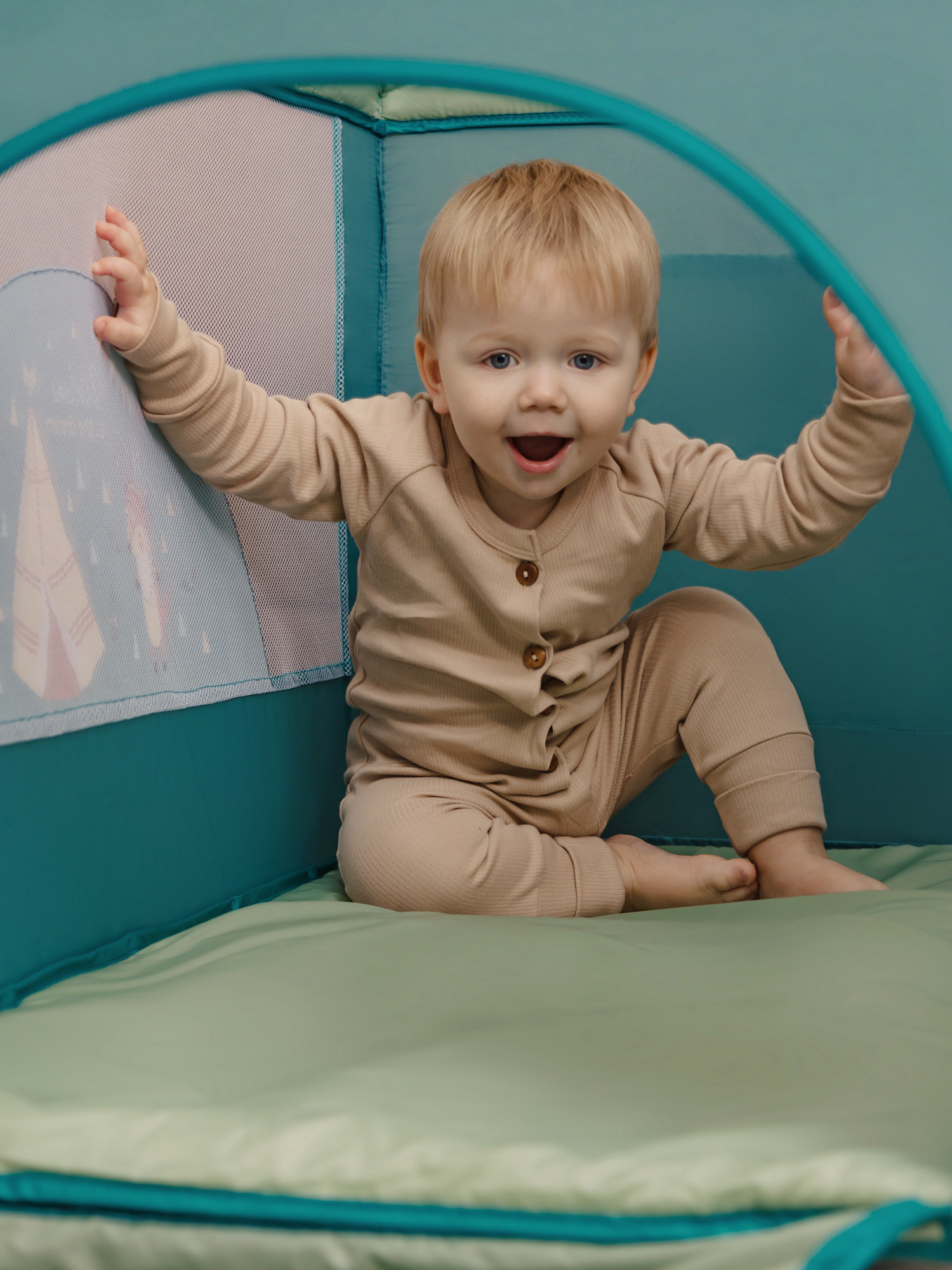 Манеж-кровать AmaroBaby Multiform Dream Fox прямоугольный оливковый AMARO-26MDF-Ol - фото 18