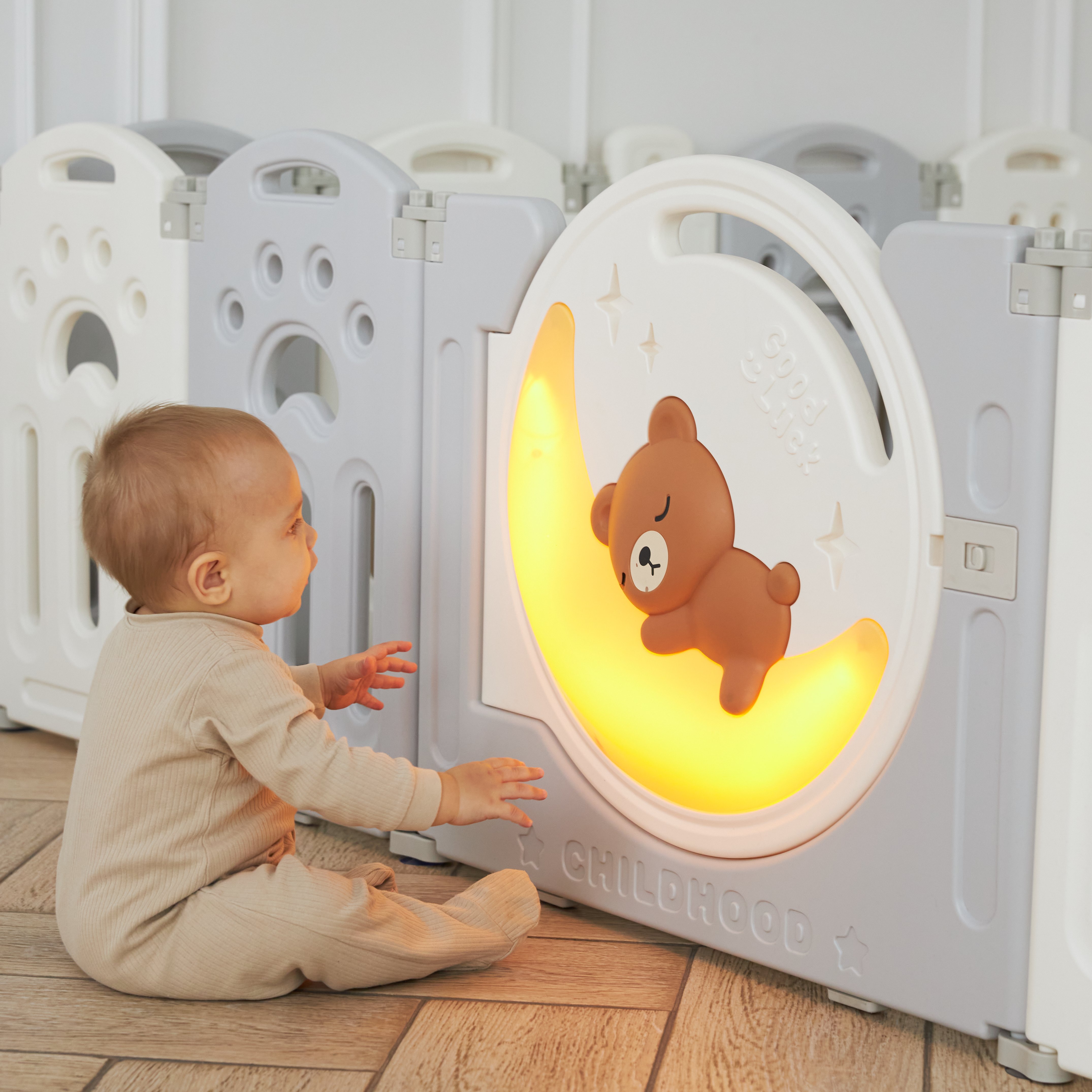 Манеж ширма UNIX Kids DeLuxe PPLX200WG - фото 3