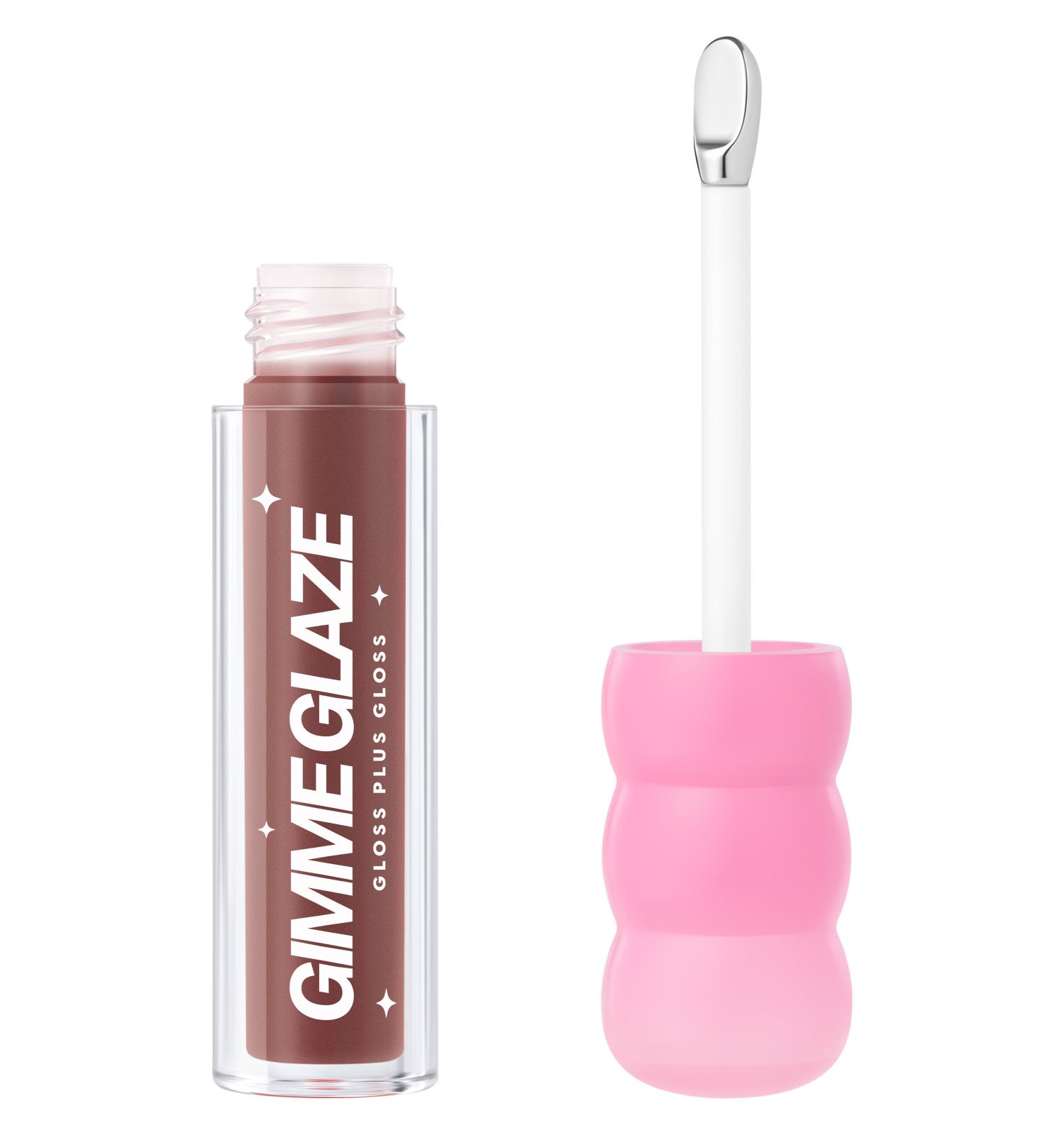 Блеск для губ Love Generation Gimme Glaze зеркальное покрытие эффект увлажнения и объема тон 10 коричневый 3мл - фото 1