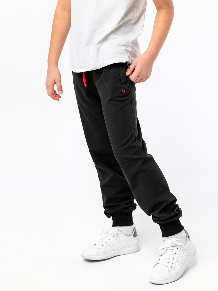 Брюки RODOS М-238/черный_красный - фото 1