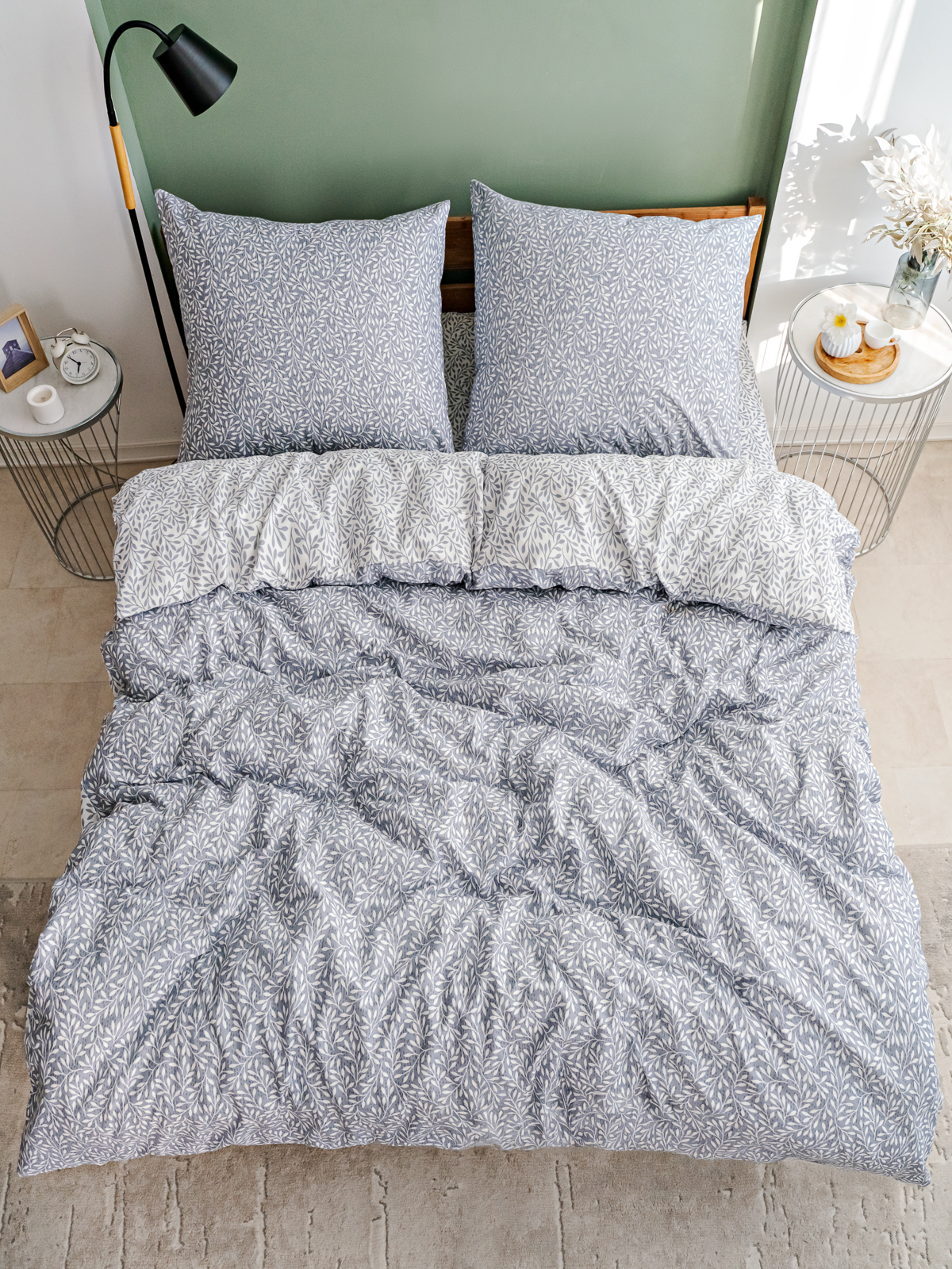 Комплект постельного белья LOVEBERRY Пастораль евро 4 предм. - фото 11