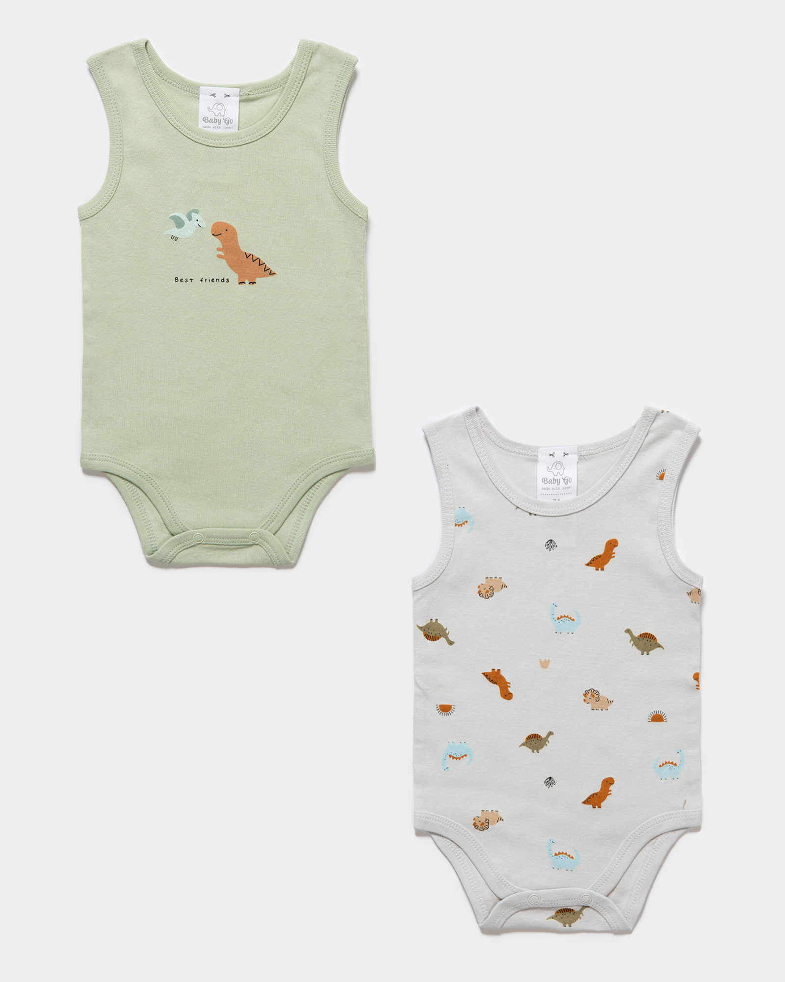 Боди 2 шт BabyGo S24BG1-15601ib-24GG - фото 1