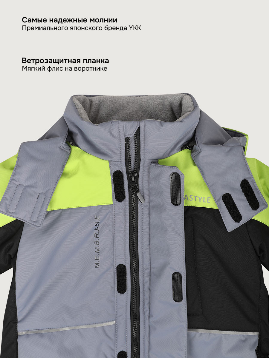 Костюм NIKASTYLE 7з5525 салат/черный - фото 6