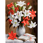 Картина по номерам Белоснежка Лилии