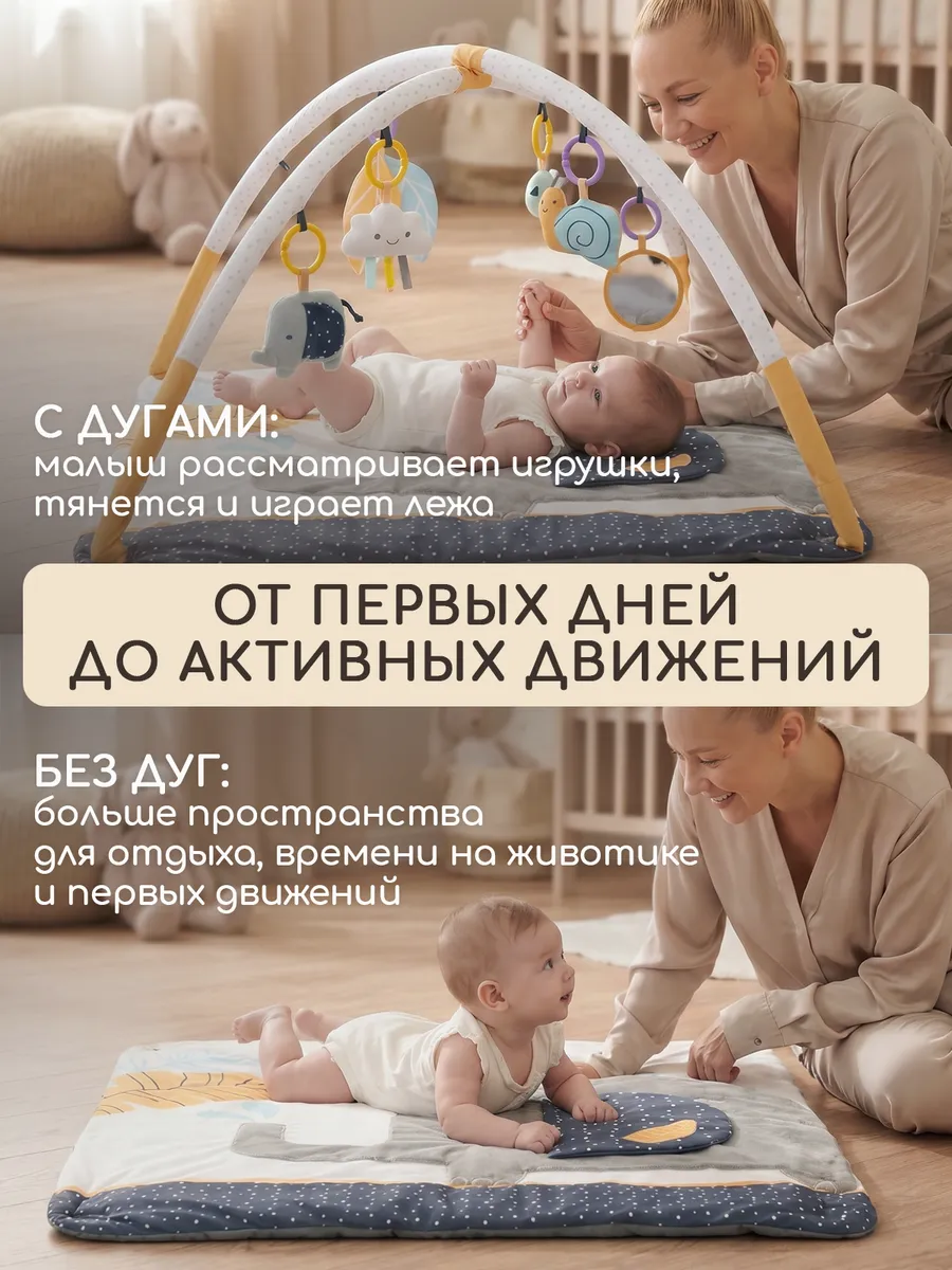 Детский складной коврик Miyoumi 180 x 200 см - фото 6