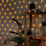 Гирлянда Luazon «Сеть» 1.6 × 1.6 м IP20 прозрачная нить 144 LED свечение жёлтое 8 режимов 220 В
