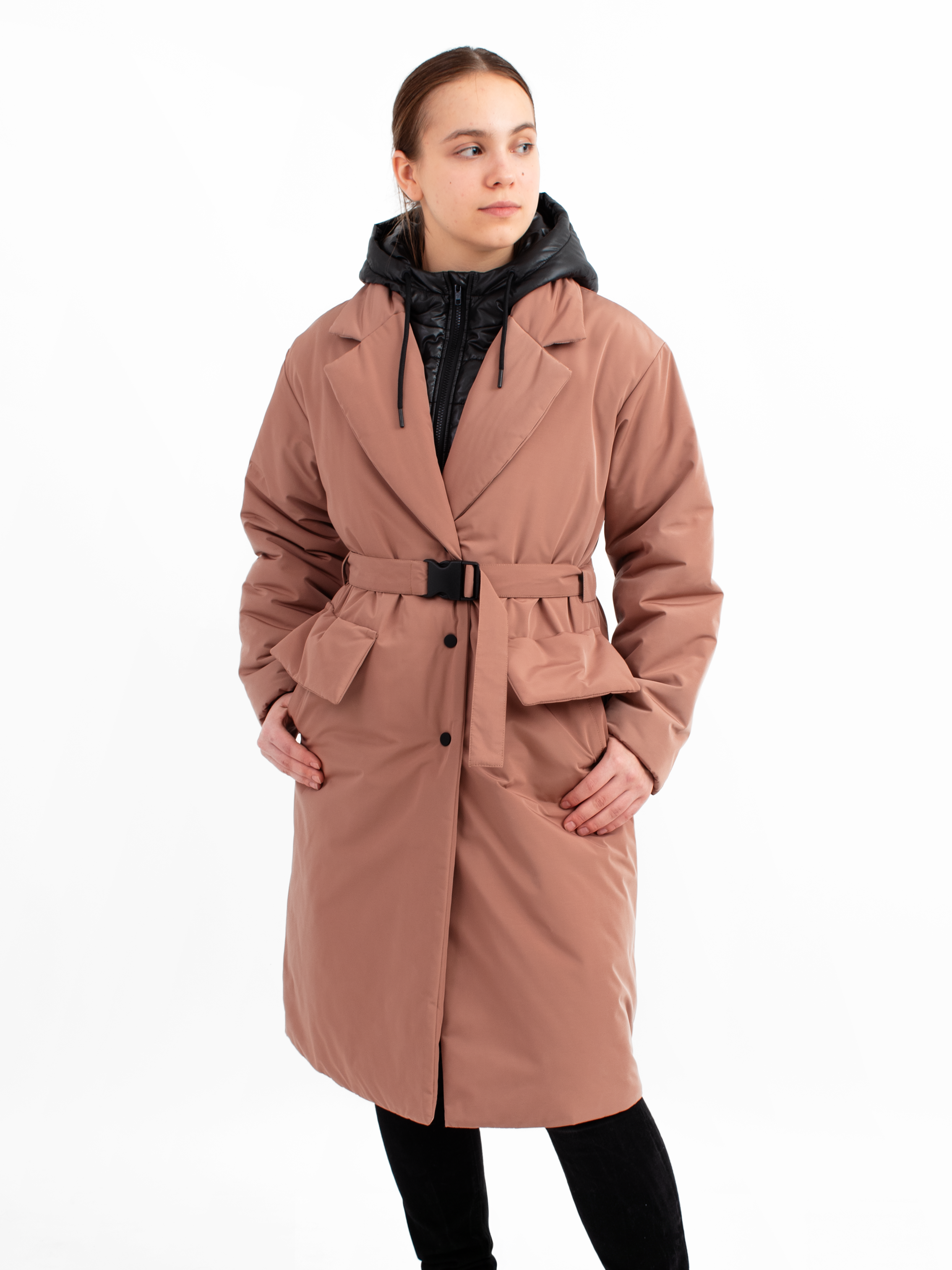 Пальто AllisZhuk 00_480/мокко - фото 10