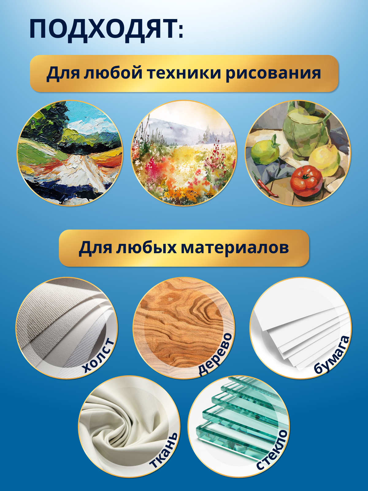 Кисть AXLER 10 шт. (синтетика) - фото 8