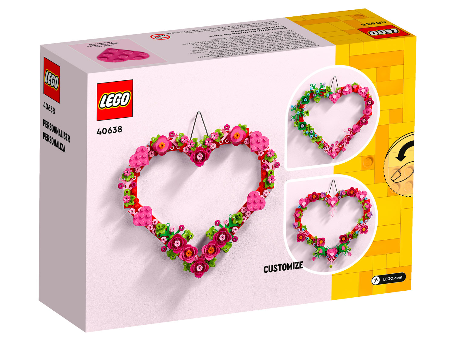 Конструктор LEGO Creator Украшение в виде сердца 40638 254 дет. - фото 3