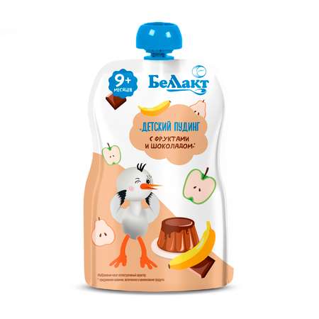 Пюре Беллакт Пудинг Фрукты-шоколад с 9 мес 90 г