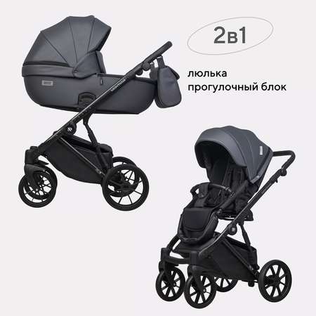 Коляска 2в1 Riko Basic Montana Ecco черный