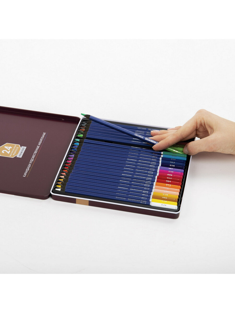 Карандаши акварельные Brauberg 24 шт. - фото 21