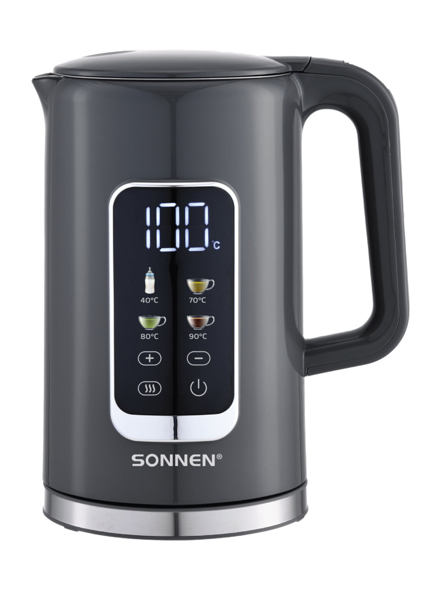 Чайник электрический Sonnen 1,7 л с терморегулятором и дисплеем - фото 14