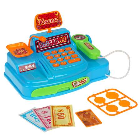 Игровой набор Играем вместе продукты, прилавок, касса, тележки и корзинки