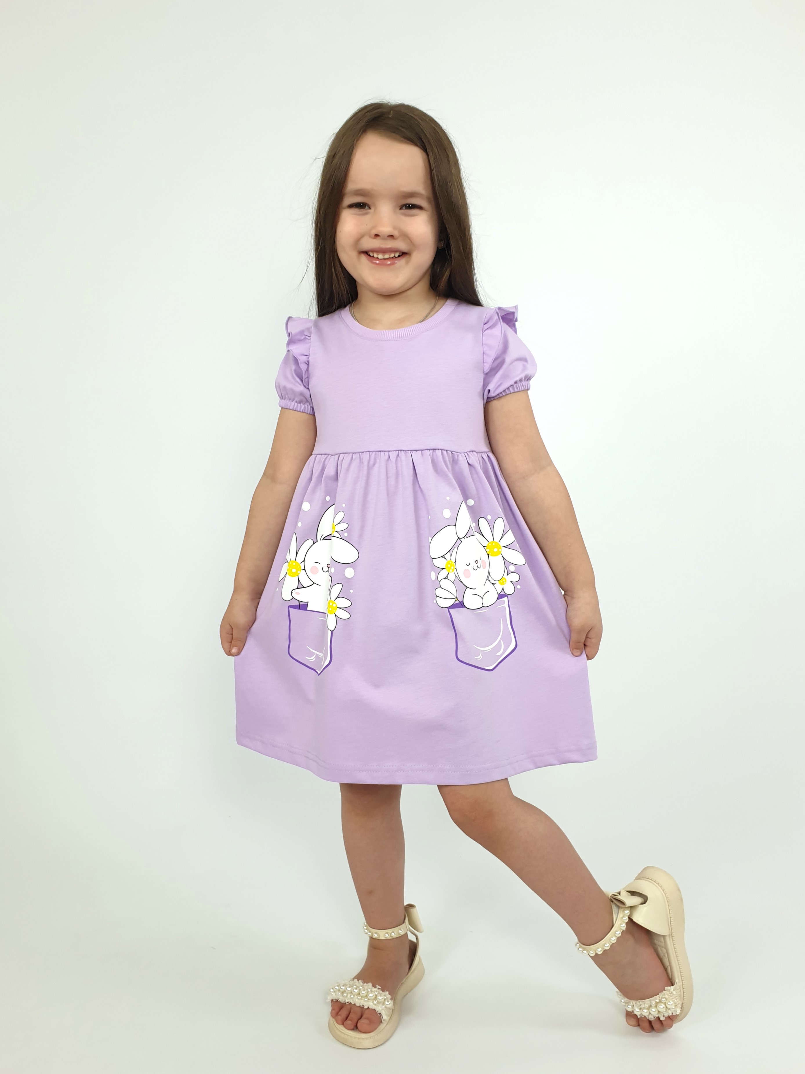 Изображение товара Платье Luneva: 92 — хлопковое нарядное платье для девочки