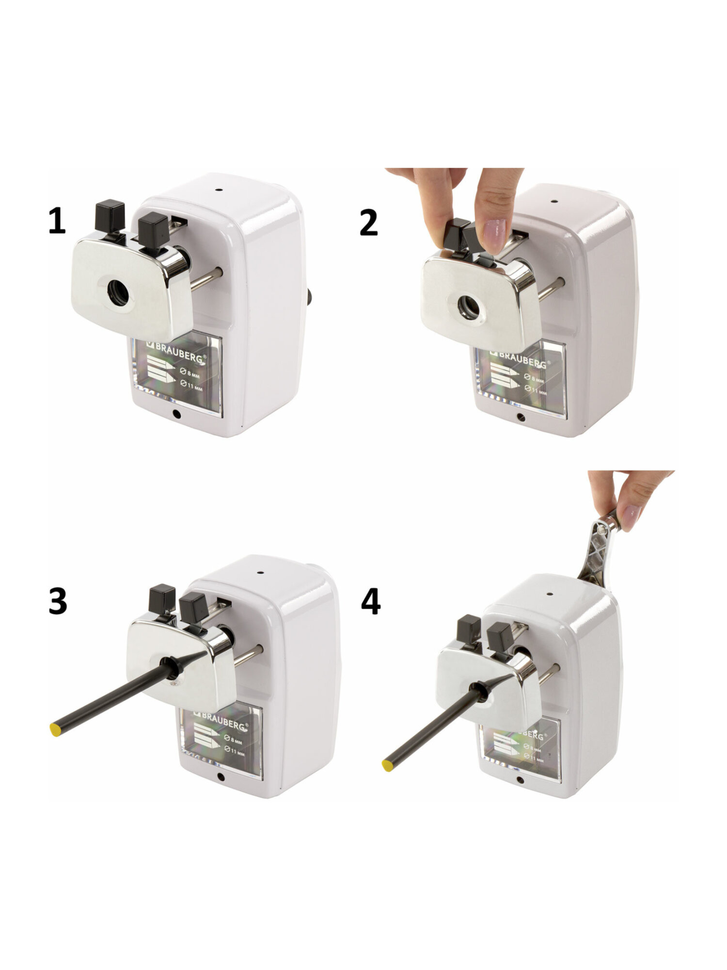 Точилка Brauberg механическая - фото 20