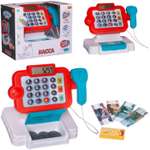 Игровой набор Abtoys продукты, прилавок, касса, тележки и корзинки