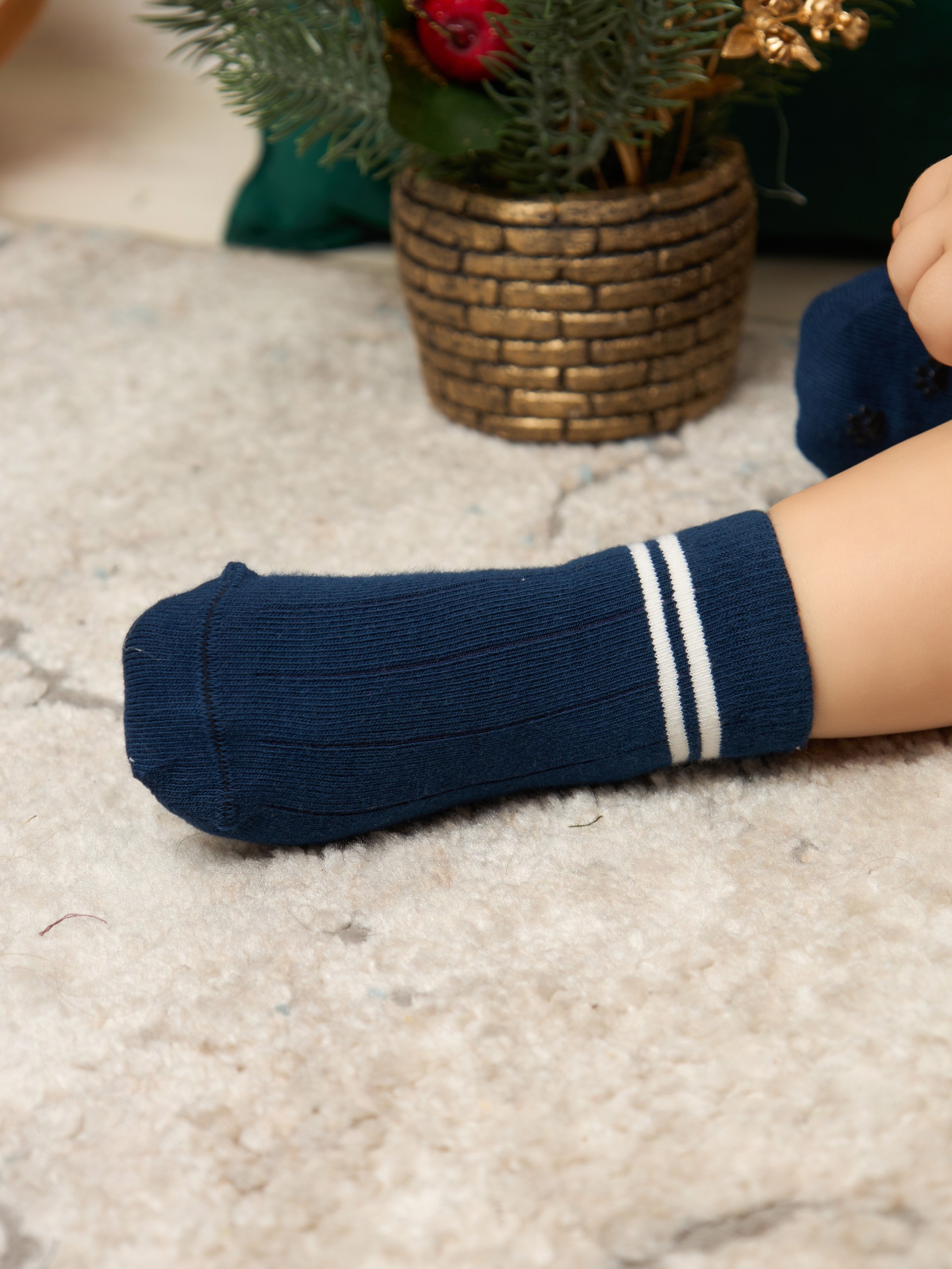 Носки 4 пары ALEX YVN B-2033-4-бел.син.сер. - фото 7