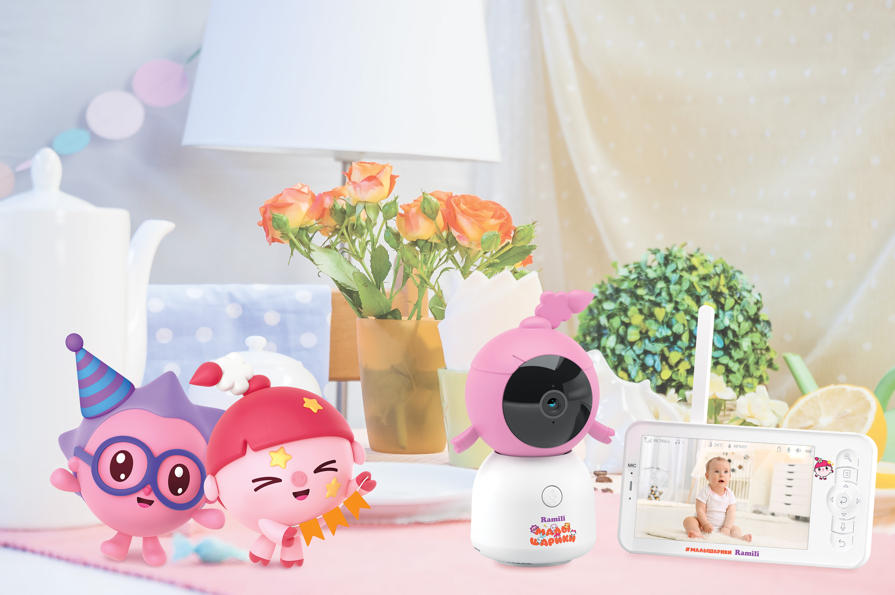 Видеоняня Ramili Малышарики Нюша с Wi-Fi и без - фото 20