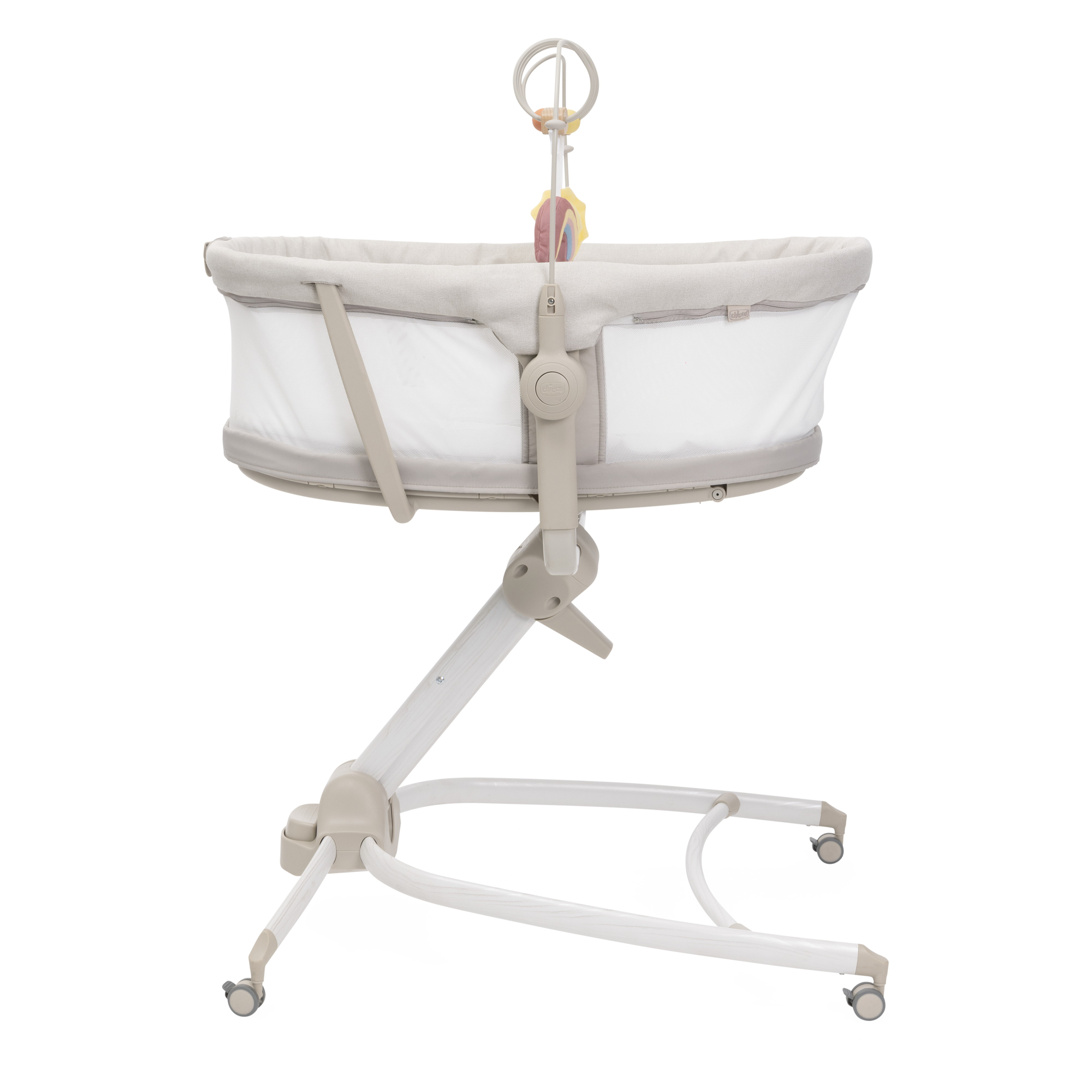 Детская кроватка Chicco Baby Hug Armonia 4в1 с рождения до 3 лет Mother Pearl овальная, без маятника (молочный) - фото 4