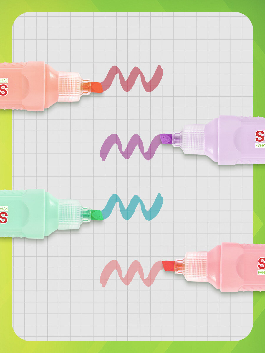 Текстовыделители Staff 4 шт. - фото 4