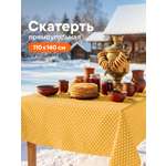 Скатерть на стол тканевая VILINA клеенка прямоугольная горошек