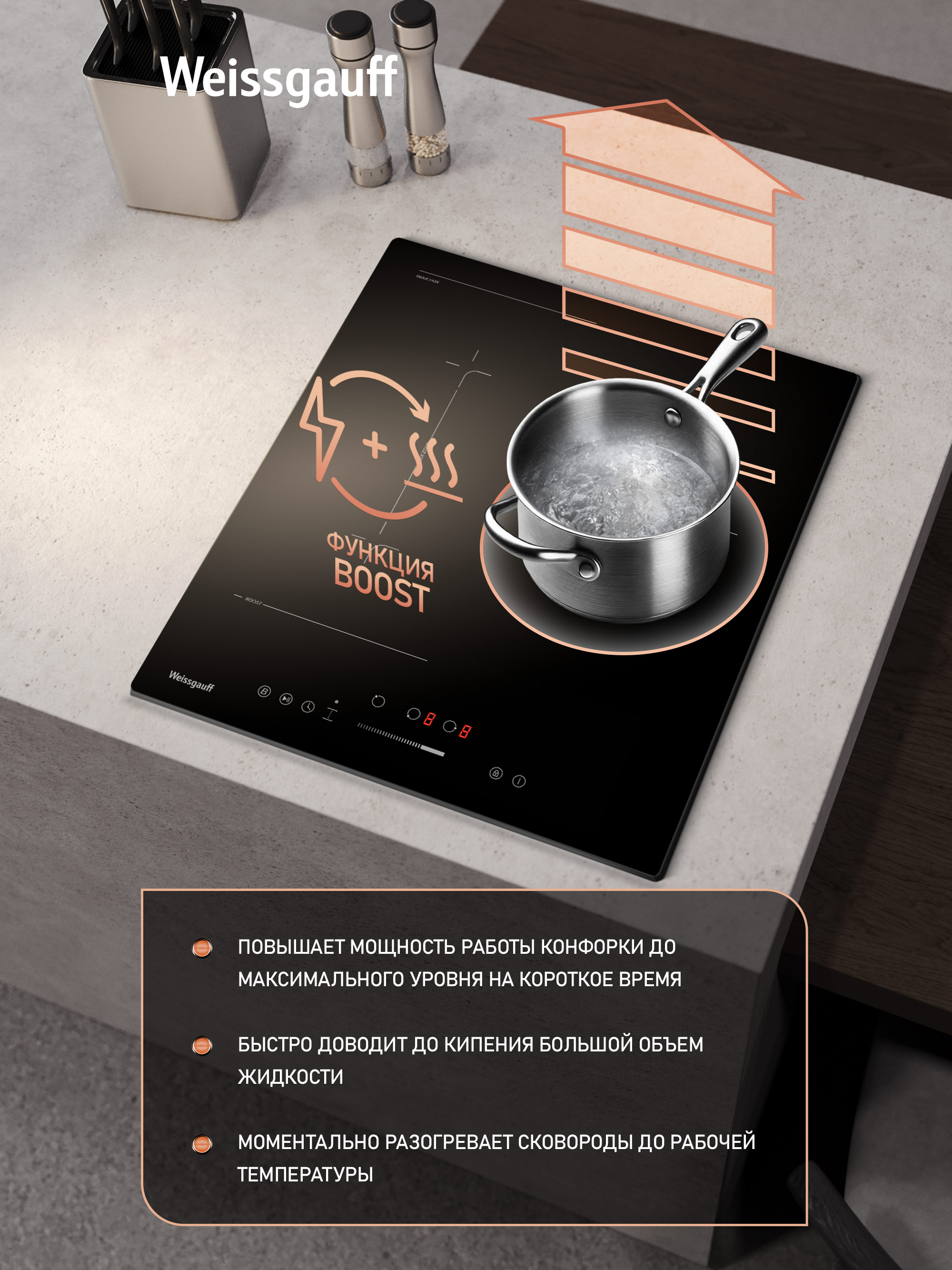 Варочная панель WEISSGAUFF 019c4bf6ac2173a59e9c91935b7e17e7 - фото 6