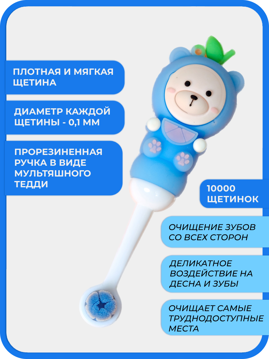 Зубная щетка классическая Чистый Зуб от 0 лет 1 шт. - фото 4