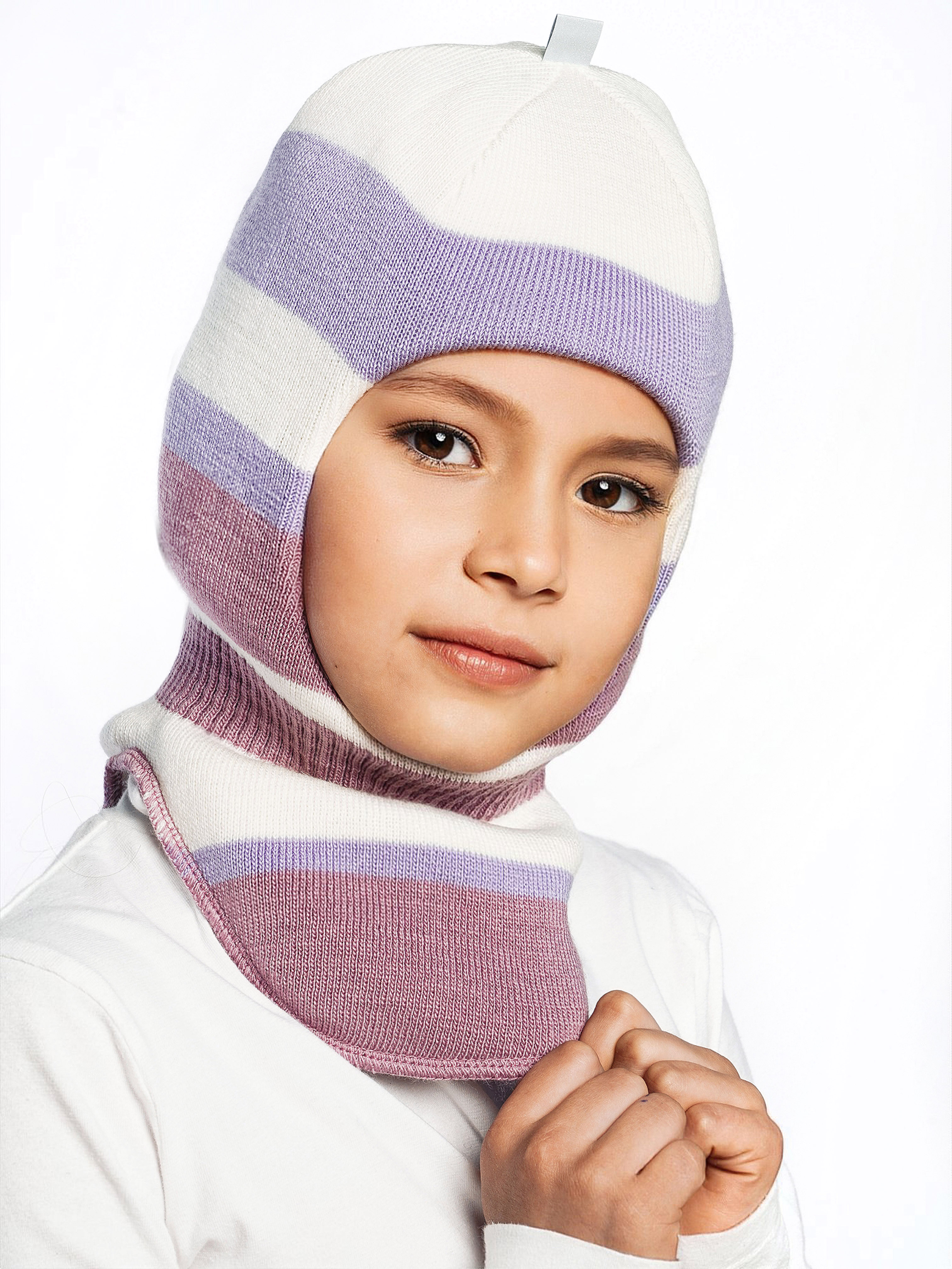 Шапка ПриКиндер U-W_232205 Цвет: Сиреневый - фото 11