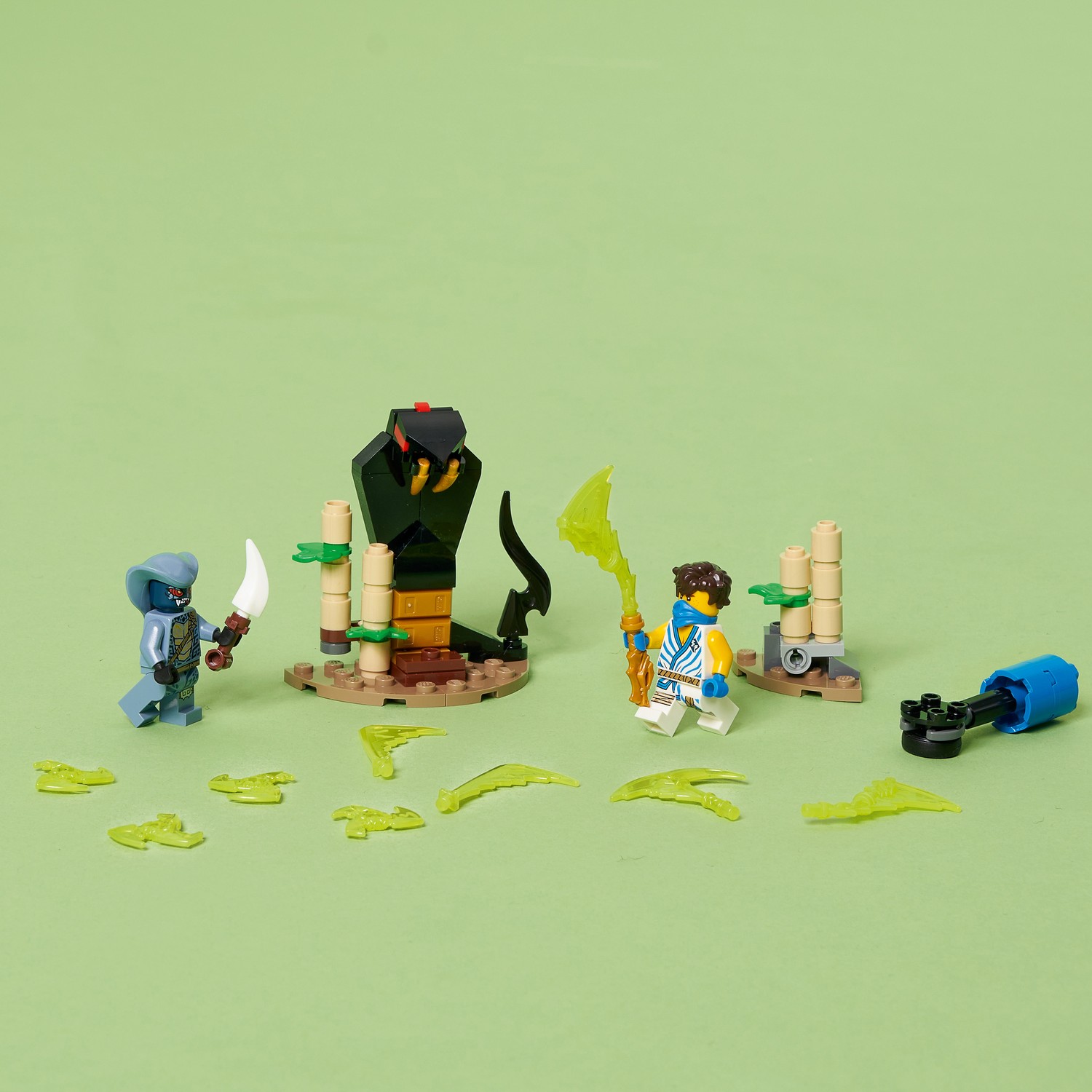 Конструктор LEGO NINJAGO Джей против воина-серпентина блочный - фото 7