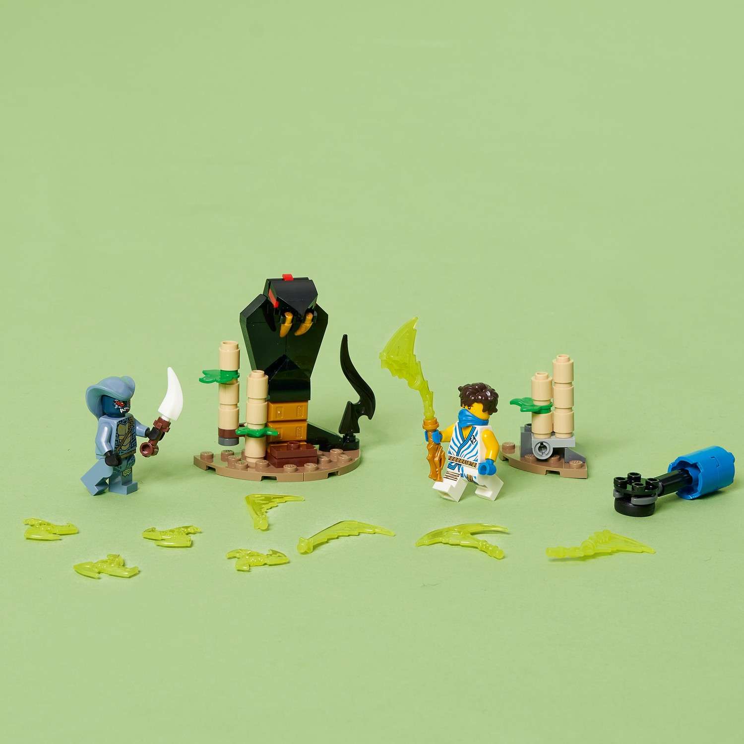 Конструктор LEGO NINJAGO Джей против воина-серпентина блочный - фото 7