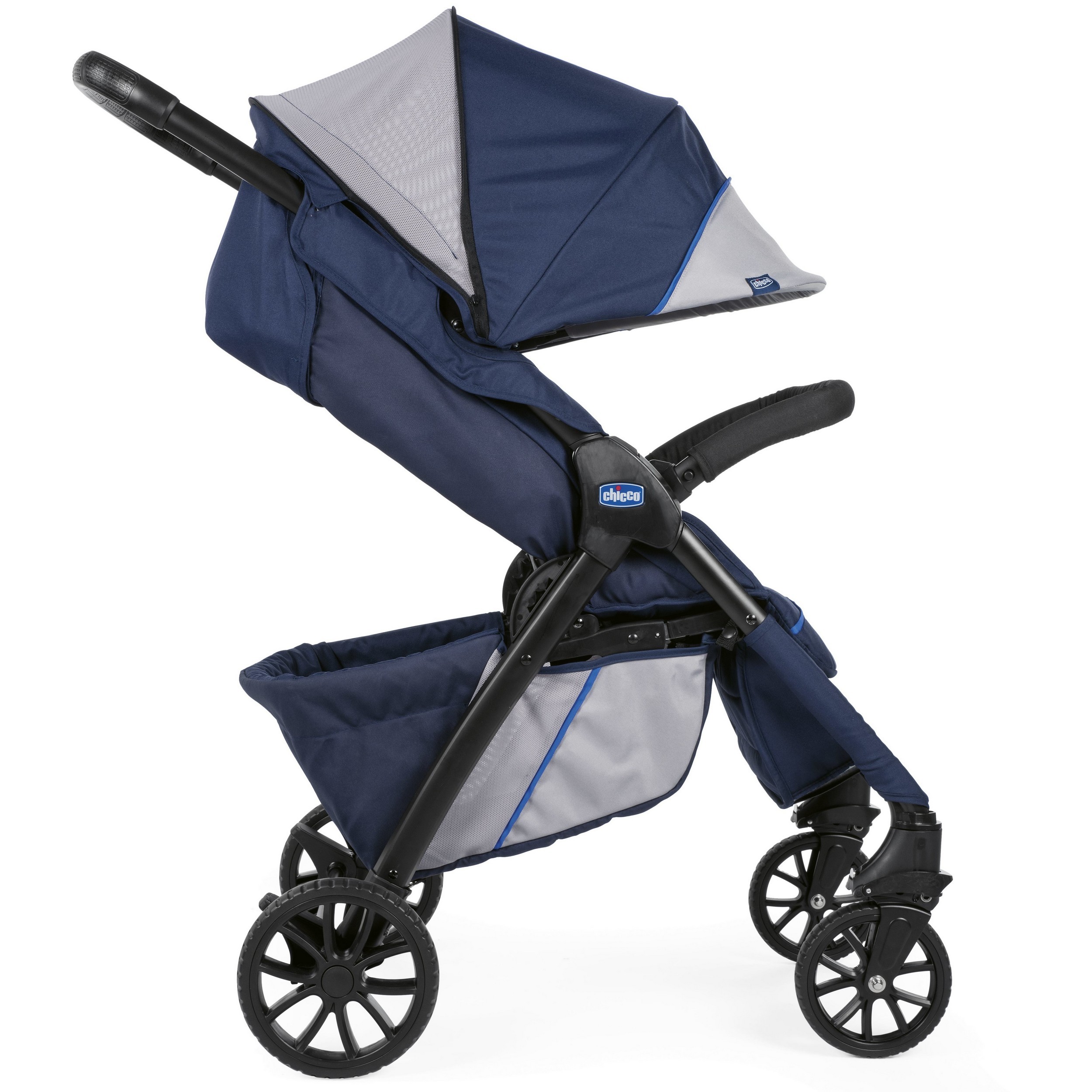 Коляска прогулочная Chicco Kwik One Blueprint - фото 10