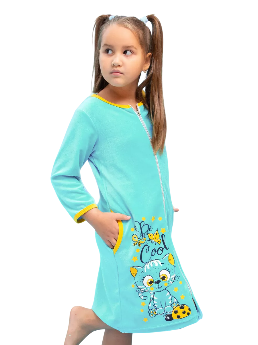 Халат TOTEMFOX 831В2F/ментоловыйКотик - фото 2