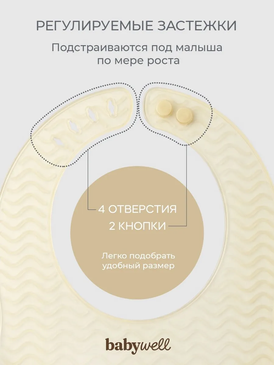 Нагрудник BabyWell силикон - фото 6