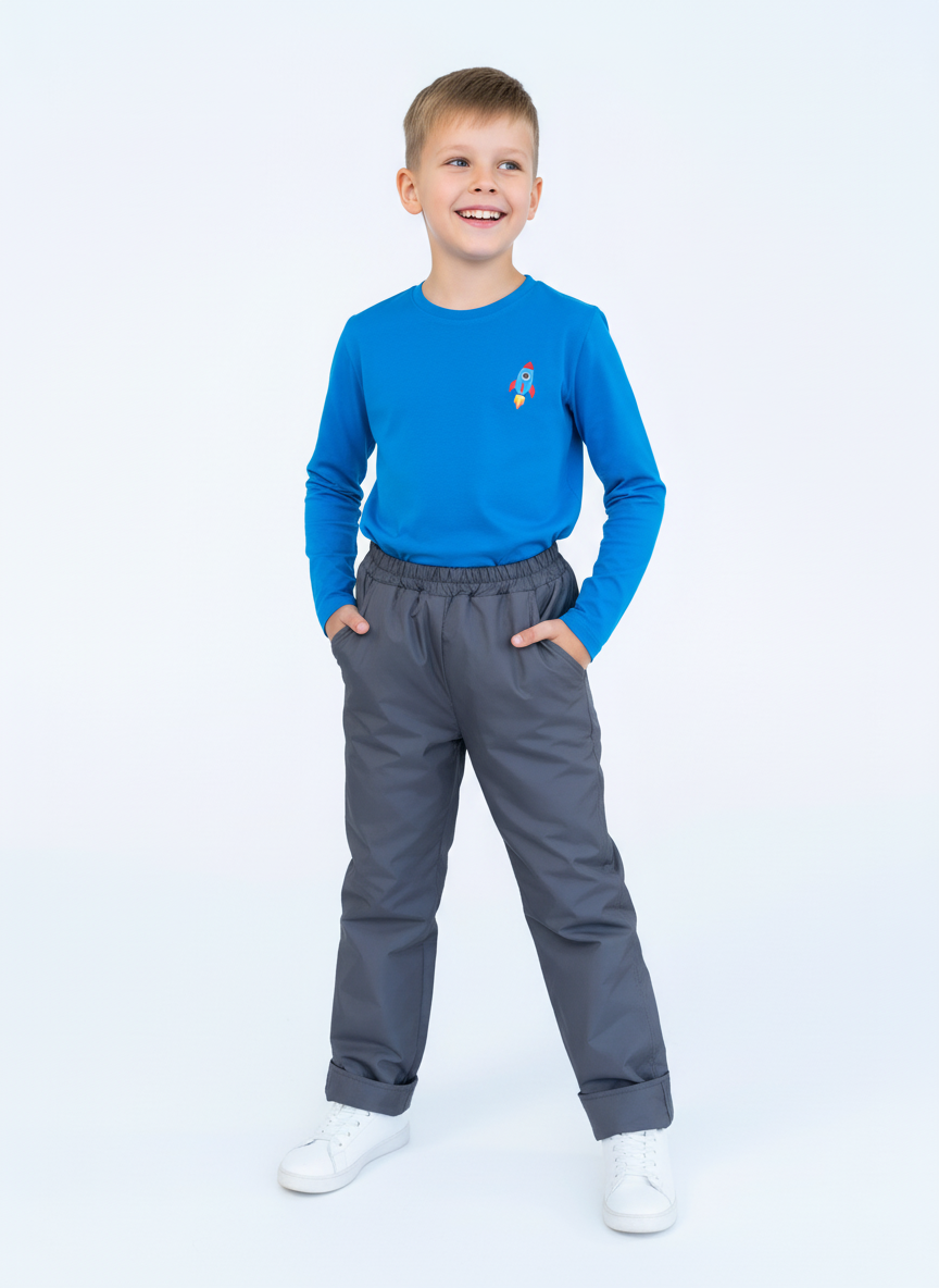 Брюки Arctic kids 10-004/2 серый - фото 1