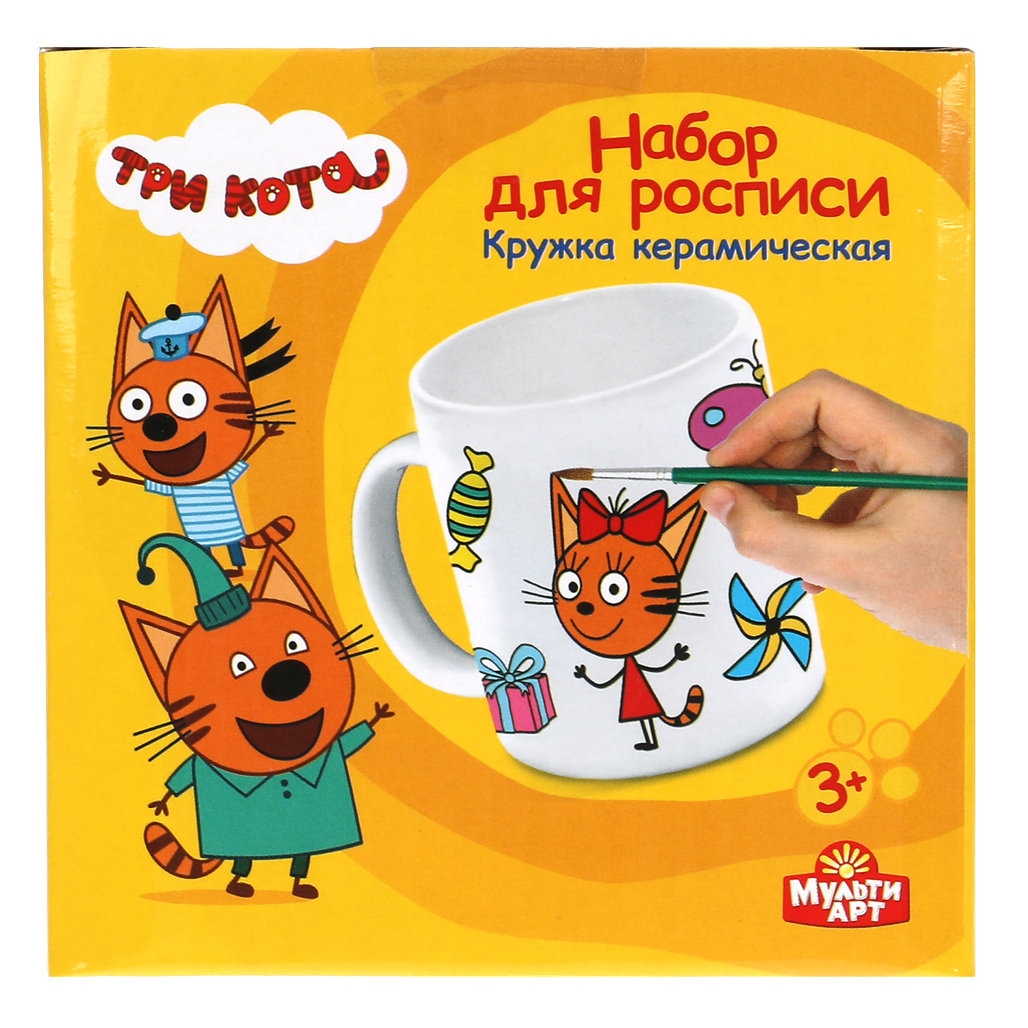 Набор для творчества Multiart Три Кота роспись красками - фото 2
