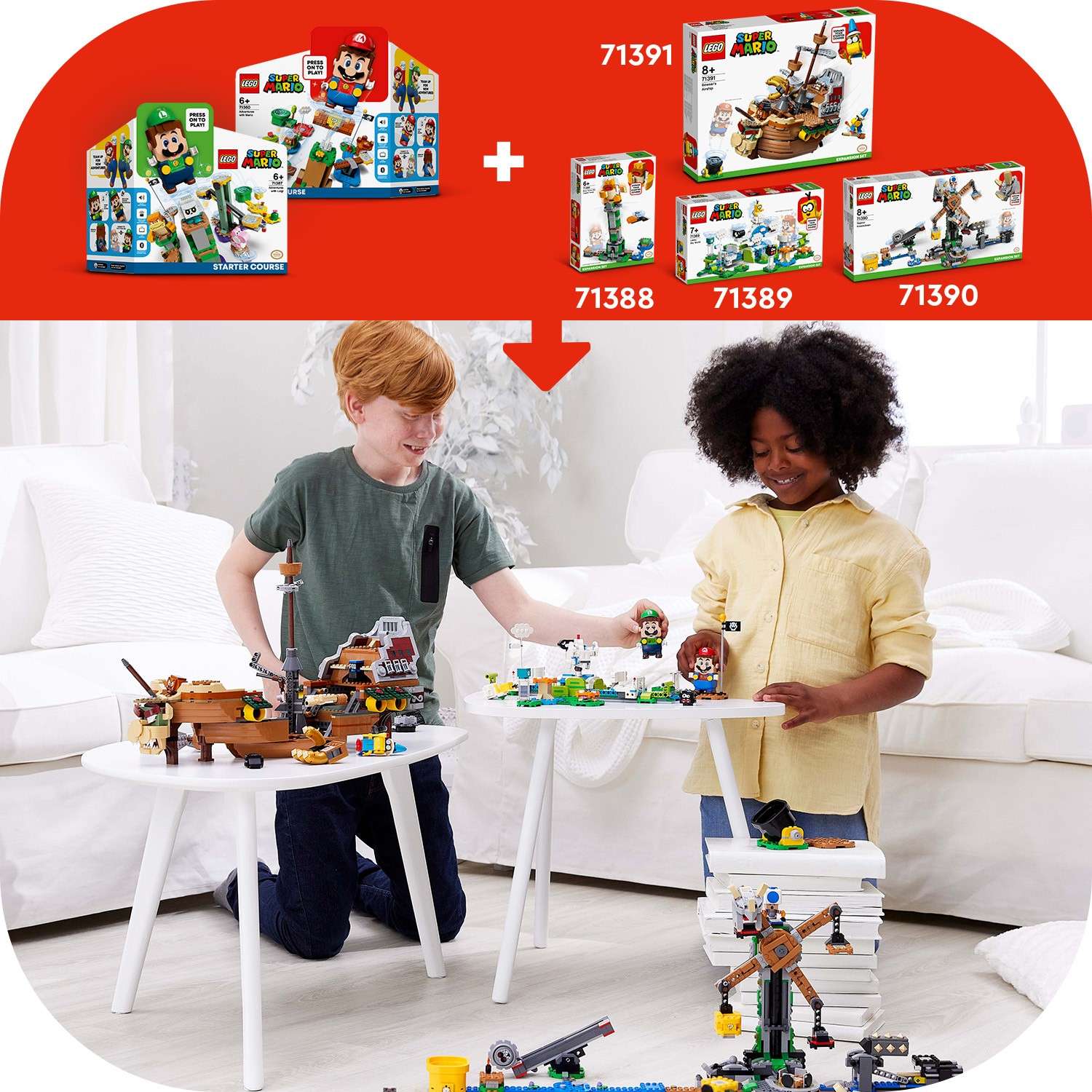 Конструктор LEGO Super Mario Небесный мир лакиту блочный - фото 11