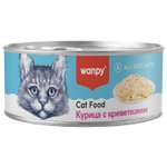 Корм для кошек Wanpy Cat 95г курица с креветками консервы