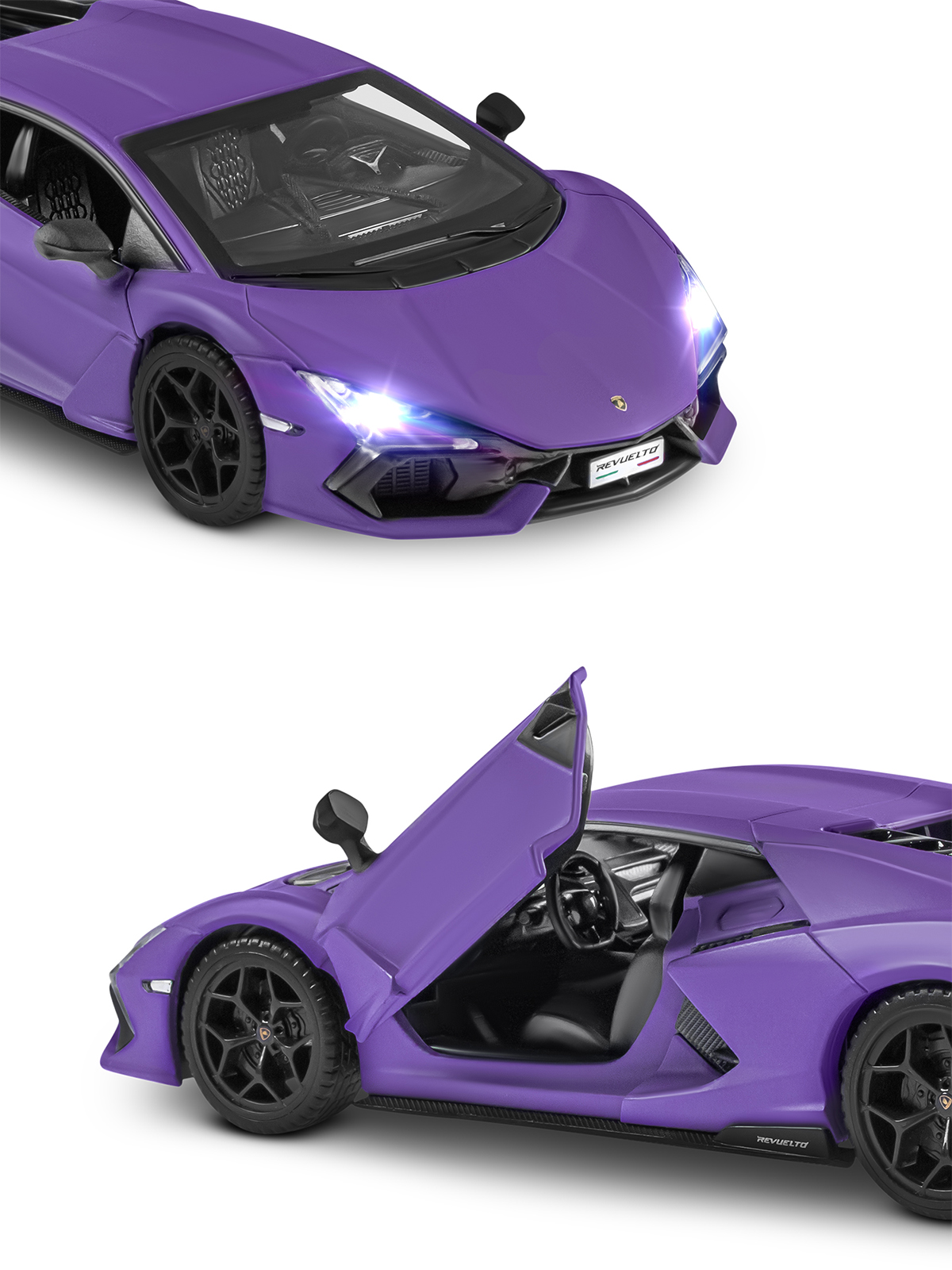Автомобиль АВТОпанорама Lamborghini Revuelto 1:32 JB1251733 - фото 17
