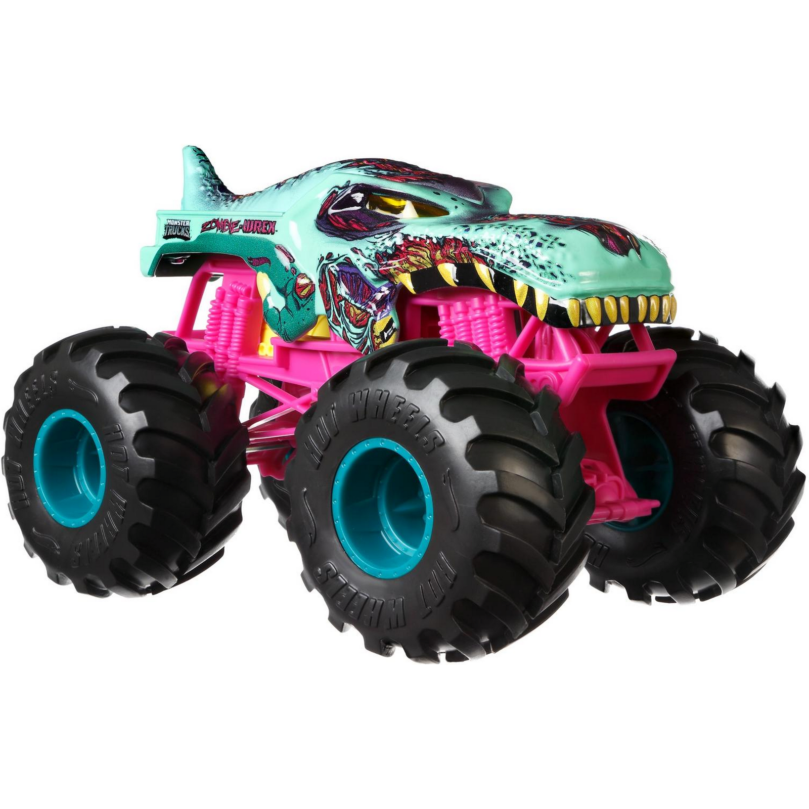 Автомобиль Hot Wheels Monster Tracks 1:24 FYJ83/GWL13 - фото 3