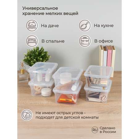 Комплект ящиков Econova Кристалл 2л 19х15.7х9см х 6 шт