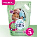 Наполнитель для кошачьих туалетов Little Friends Tofu Bamboo 2.5кг комкующийся растительный