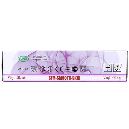 Перчатки SFM Hospital Products Виниловые размер L(8-9) 50 пар