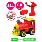 Конструктор Lei Meng Паровоз 22 см шуруповерт