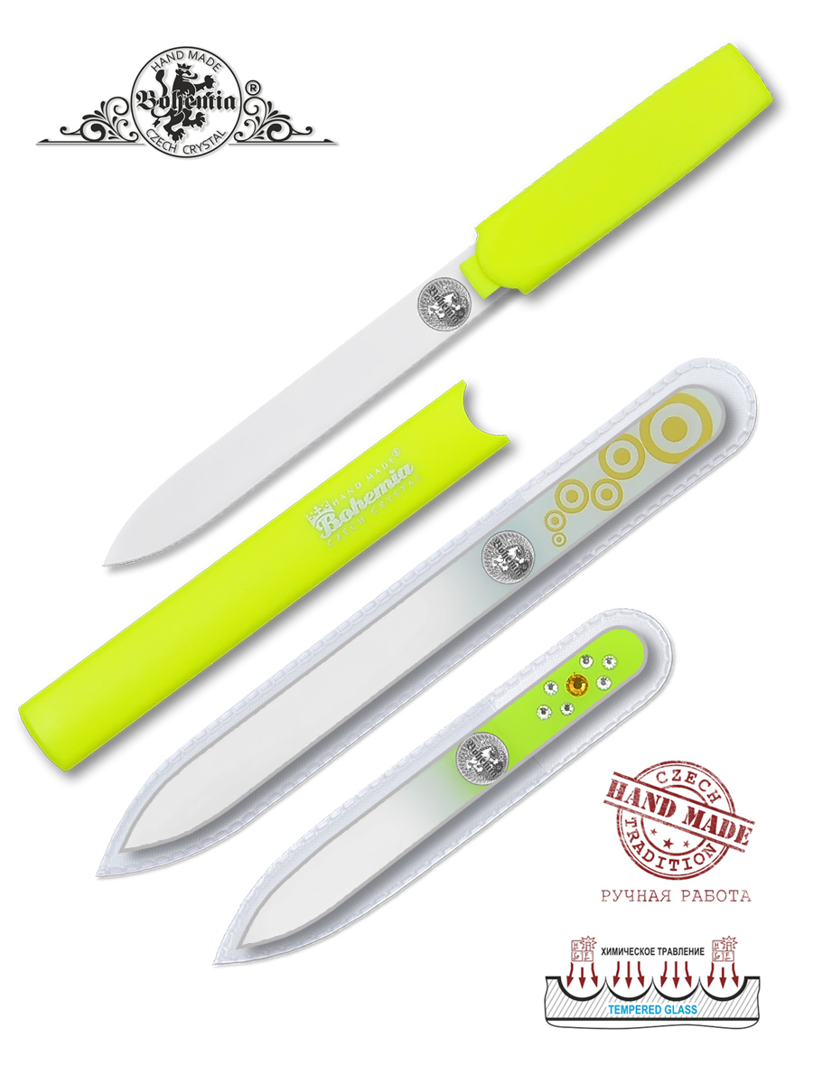 Маникюрный набор BOHEMIA Czech Glass Nail Files 3 предм. - фото 2