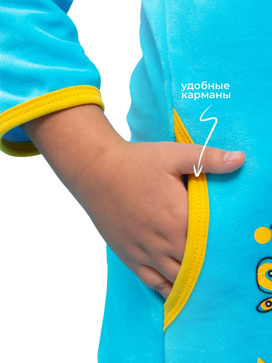 Халат TOTEMFOX 831В2F/бирюзовыйКотик - фото 3