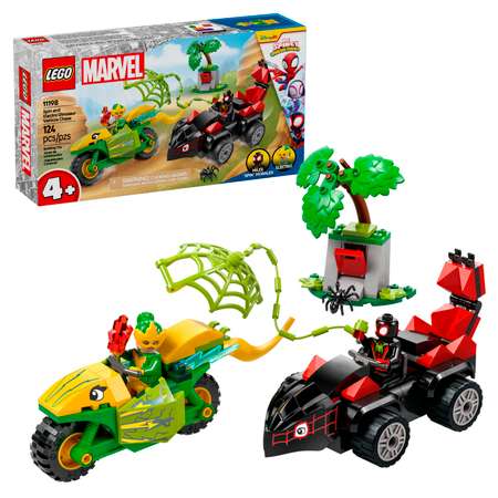 Конструктор LEGO Marvel Super Heroes Гонка дино-машин блочный