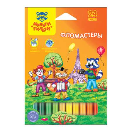 Фломастеры МуЛьти-ПуЛьти 24 цв.