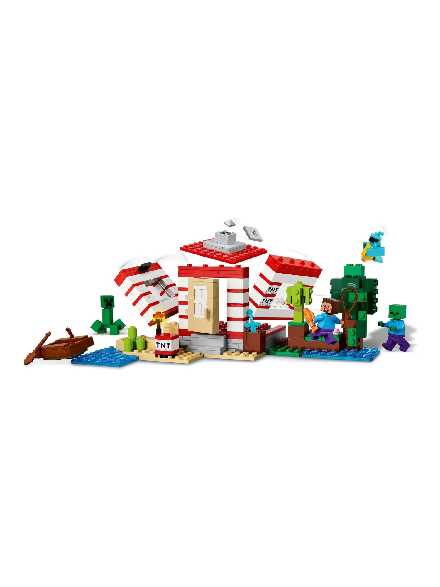 Конструктор LEGO Minecraft Дом из динамита в джунглях 287 дет. - фото 10