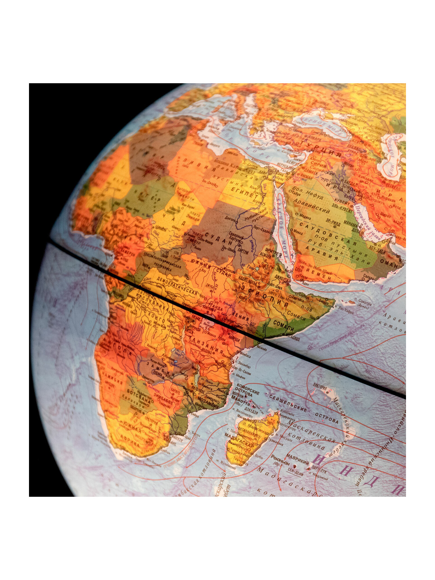 Глобус Globen физический политический с подсветкой диаметр 32 см - фото 21